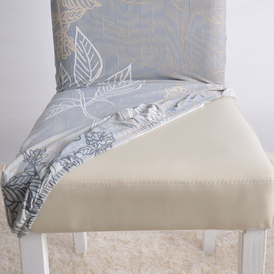 Housse de Chaise Nature (Gris Clair)