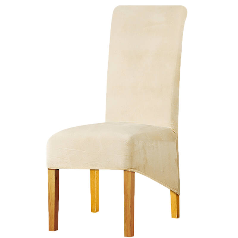 Housse de Chaise XL Velours Beige