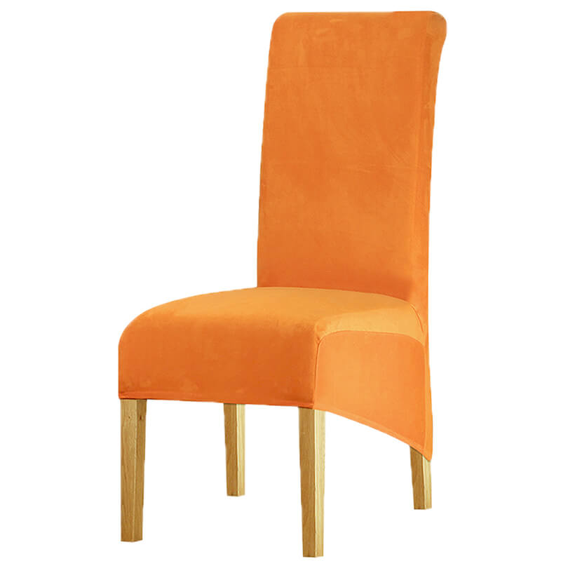 Housse de Chaise XL Velours Orange