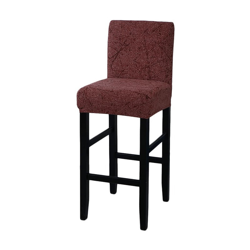 Housse Chaise de Bar et Tabouret Moderne Marron