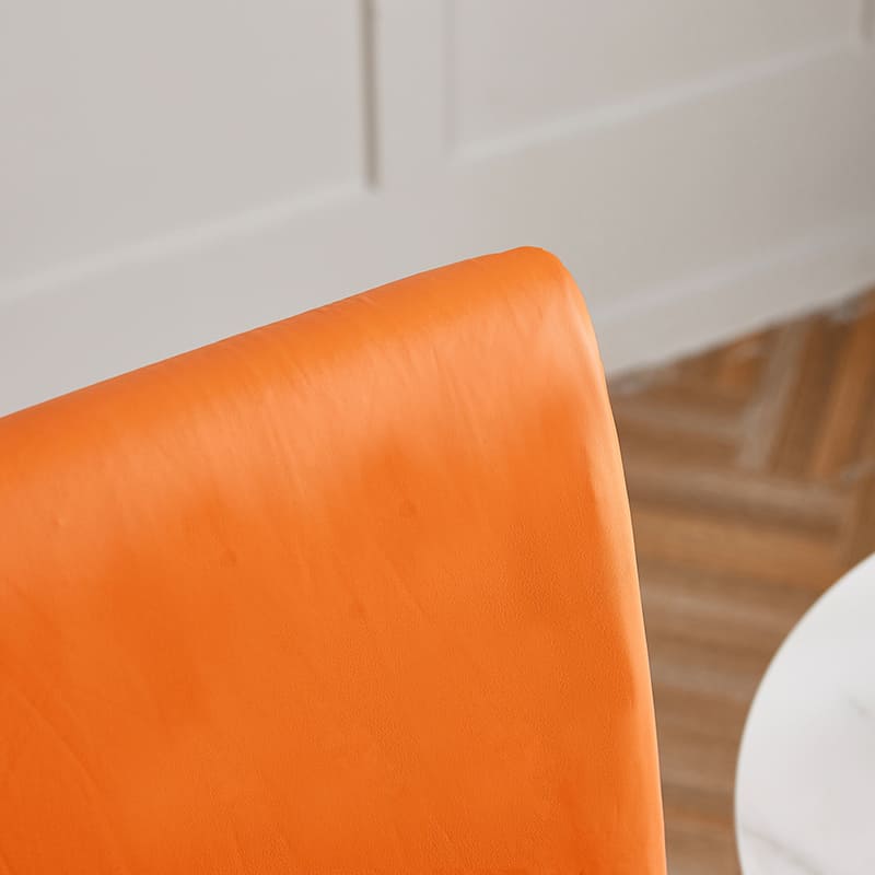 Housse de Chaise Imperméable Simili Cuir Orange