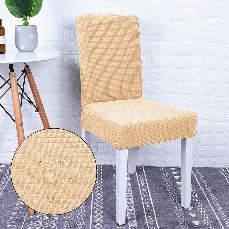 Housse de Chaise Imperméable Beige