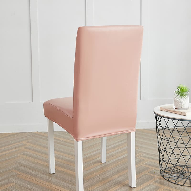 Housse de Chaise Imperméable Simili Cuir Rose