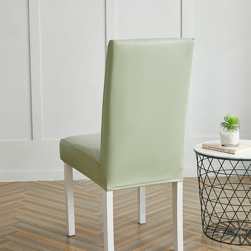 Housse de Chaise Imperméable Simili Cuir Vert d'Eau