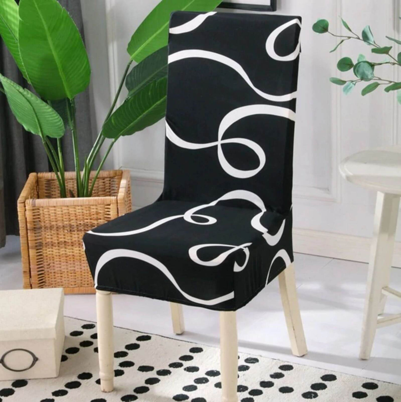 Housse de Chaise Intégrale Noire