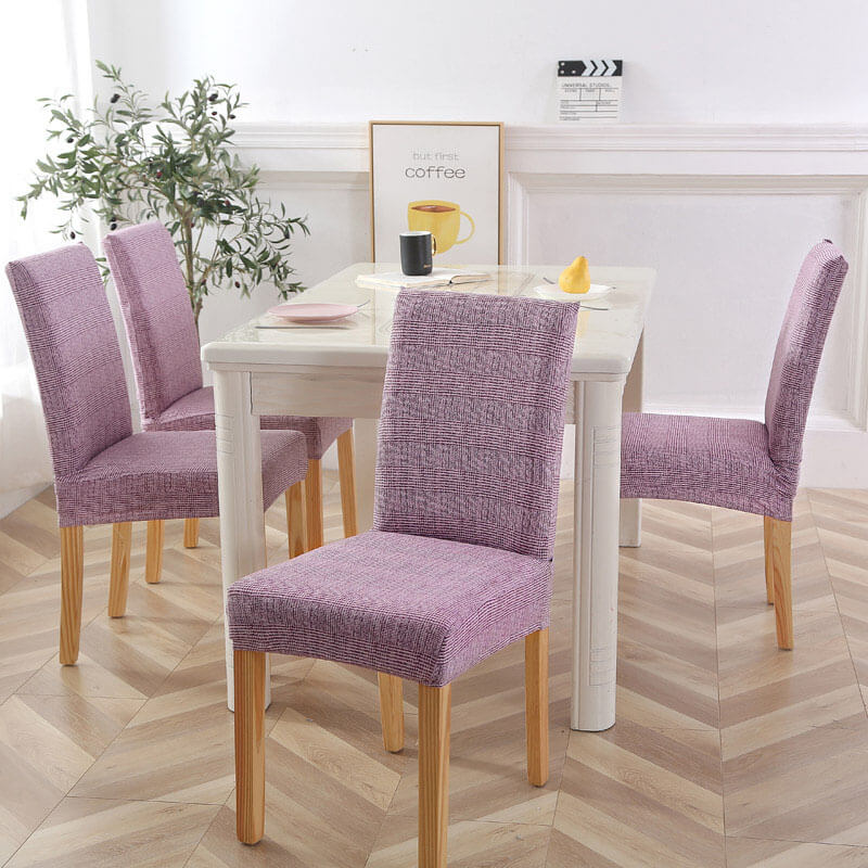 Housse de Chaise Tissu Mauve