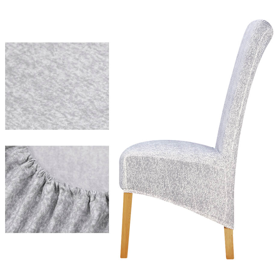 Housse de Chaise XL Gris Perle