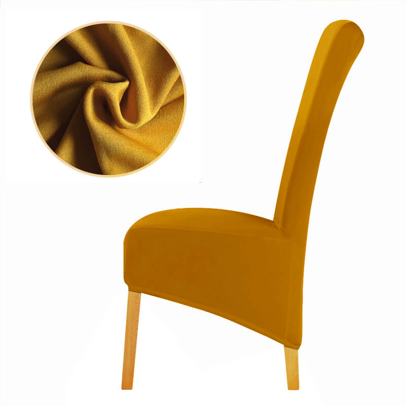 Housse de Chaise XL Jaune Moutarde