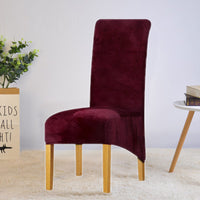 Thumbnail for Housse de Chaise XL Velours Bordeaux