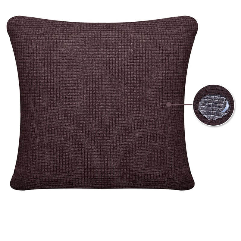 Housse de Coussin Imperméable Marron Chocolat