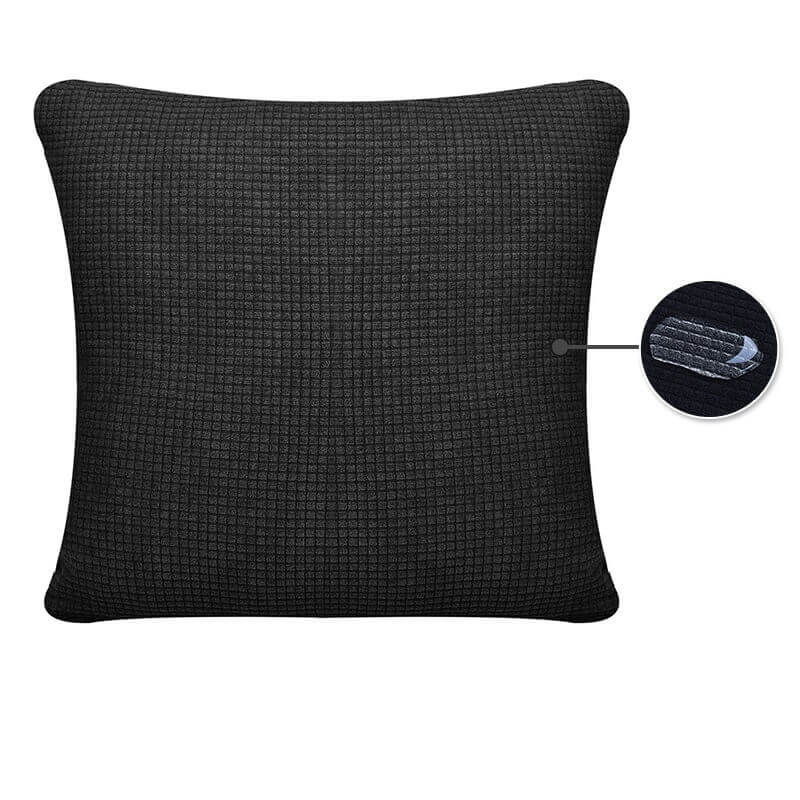 Housse de Coussin Imperméable Noir