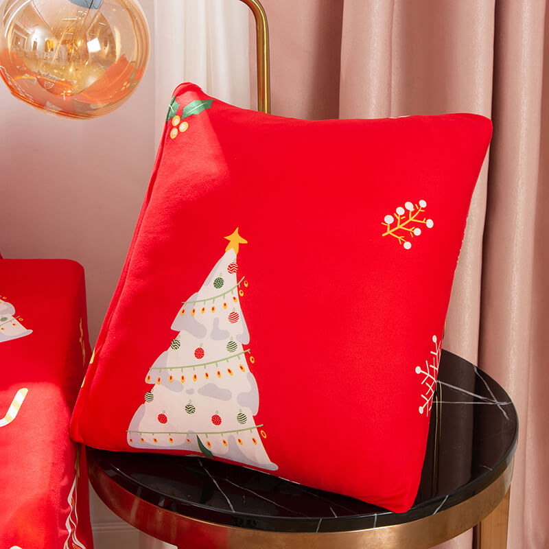 Housse de Coussin Sapin de Noël