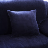 Thumbnail for Housse de Coussin Velours Bleu Marine