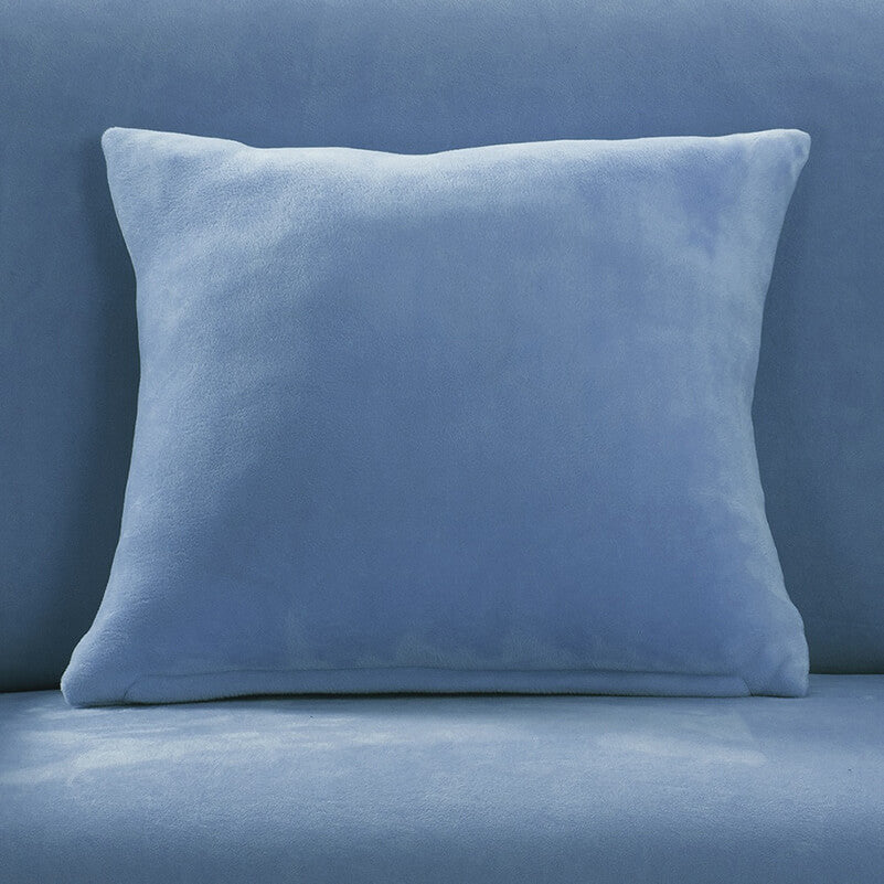 Housse de Coussin Velours Bleu