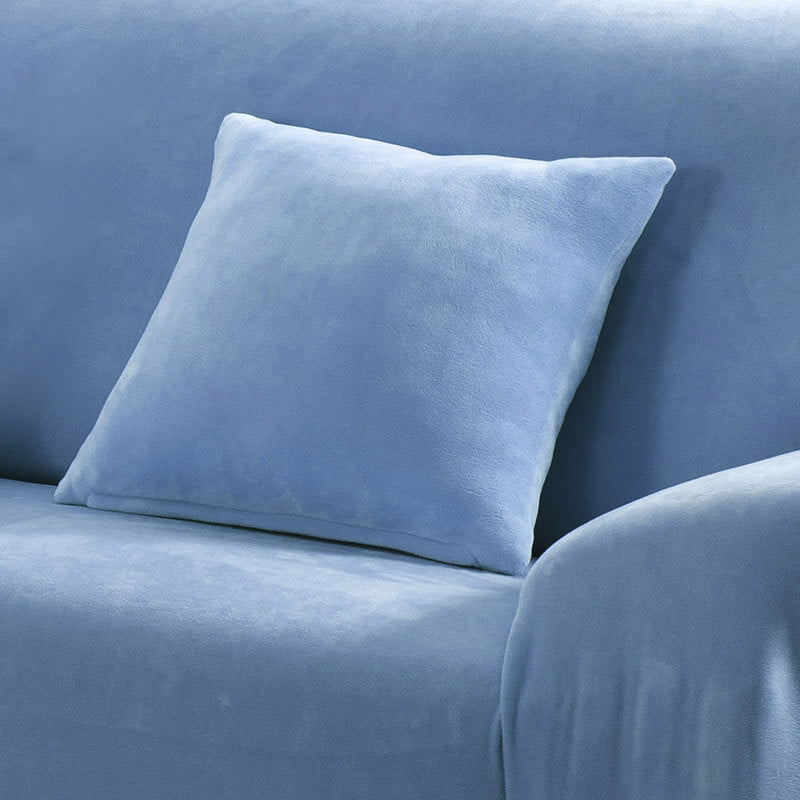 Housse de Coussin Velours Bleu