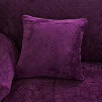 Thumbnail for Housse de Canapé d'Angle Velours Violet