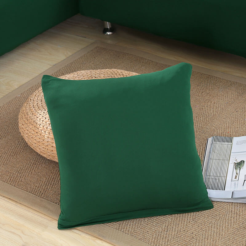 Housse de Coussin Vert Foncé