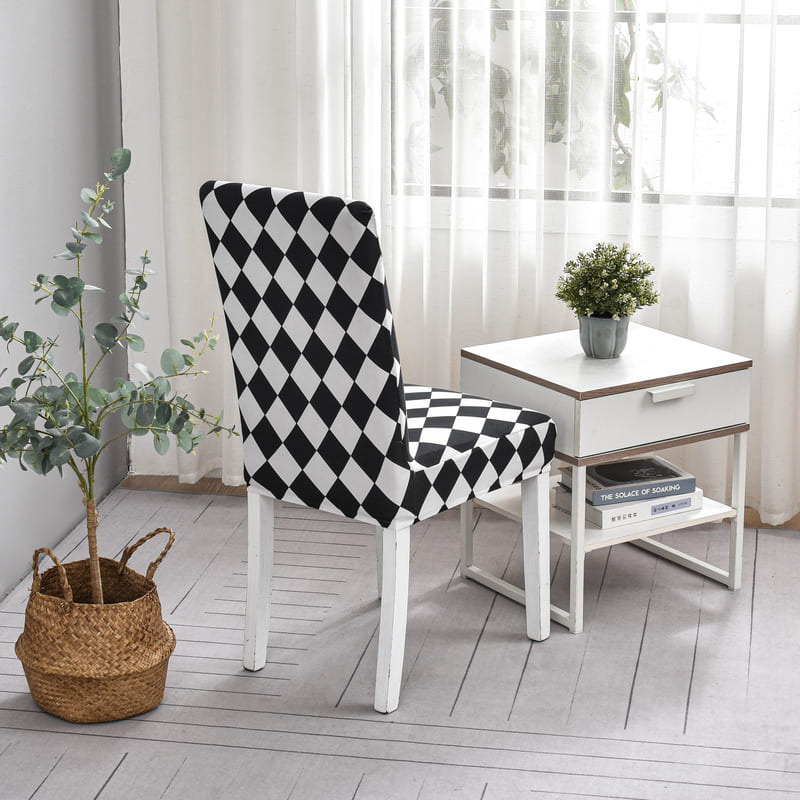 Housse de Chaise Damier