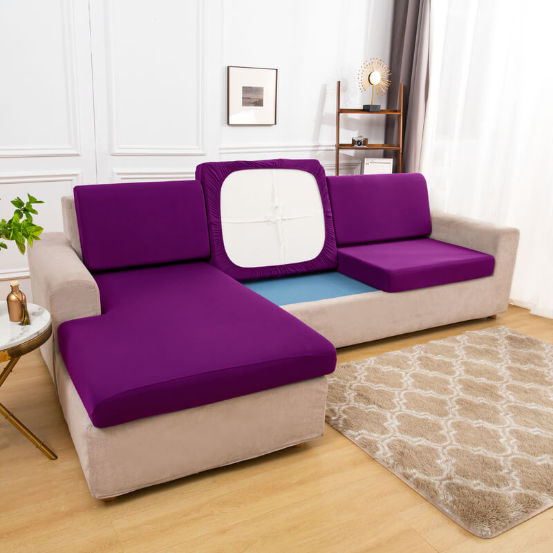 Housse Assise de Canapé d'Angle Fuchsia