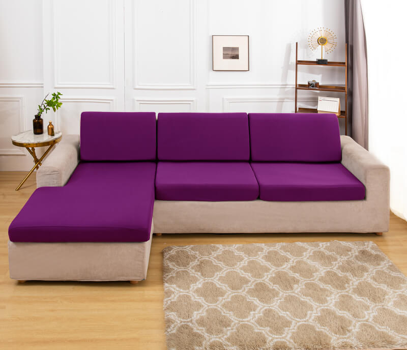 Housse Assise de Canapé d'Angle Fuchsia