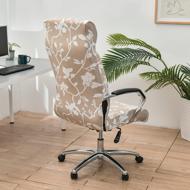 Housse de Chaise de Bureau Universelle Beige