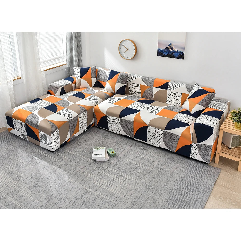 Housse de canapé d’angle extensible design