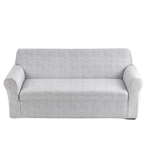 Housse de Canapé Extensible Unie – Gris Clair Minimaliste