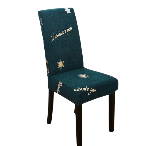 Housse de chaise extensible vert foncé 