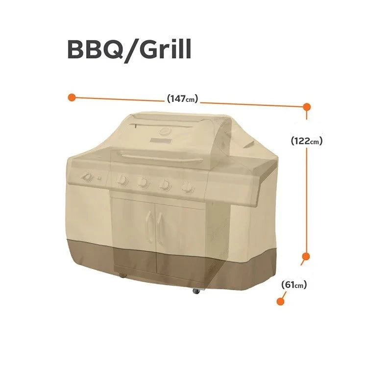 Gros plan sur le matériau Oxford 600D de la housse de barbecue.