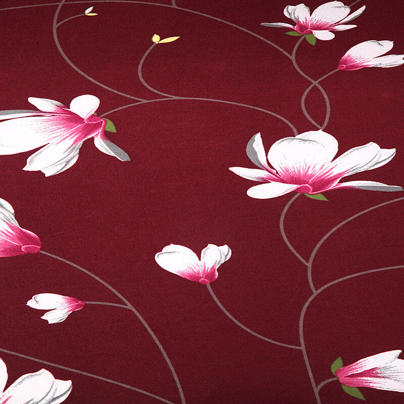 Housse de Coussin Fleurie Fuchsia