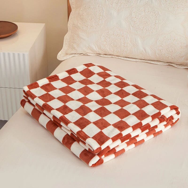 Plaid Cocooning Marron