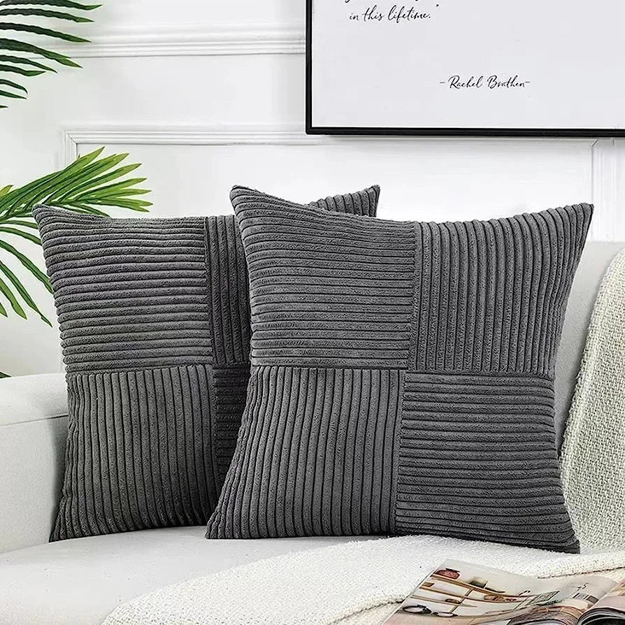 Housse de Coussin Velours Côtelé – Plusieurs Coloris