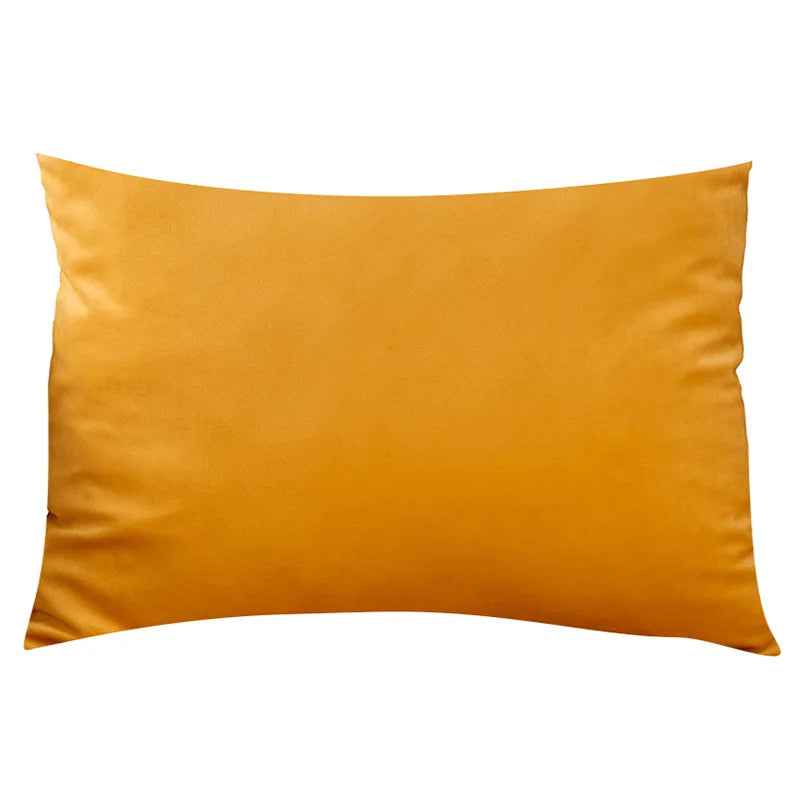 Housse de Coussin Carrée en Velours 30x50cm - Plusieurs Coloris