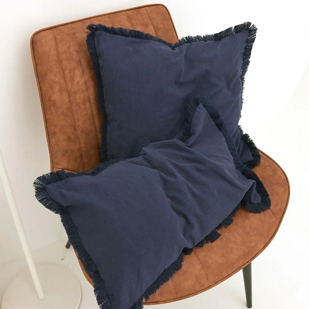 Housse de Coussin à Franges – Style Bohème Chic | Plusieurs Tailles et Couleurs