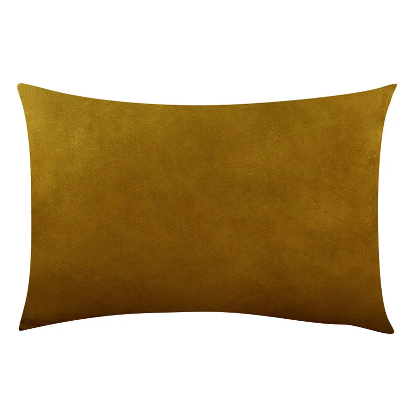 Housse de Coussin Carrée en Velours 30x50cm - Plusieurs Coloris