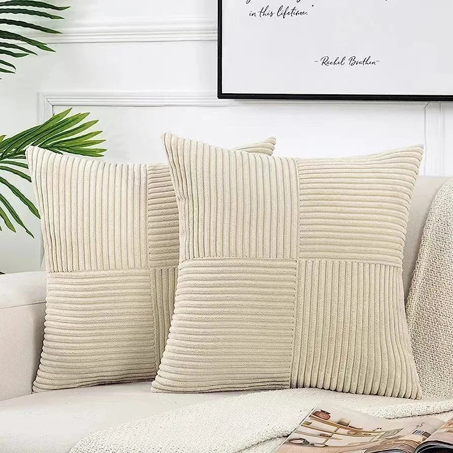 Housse de Coussin Velours Côtelé – Plusieurs Coloris