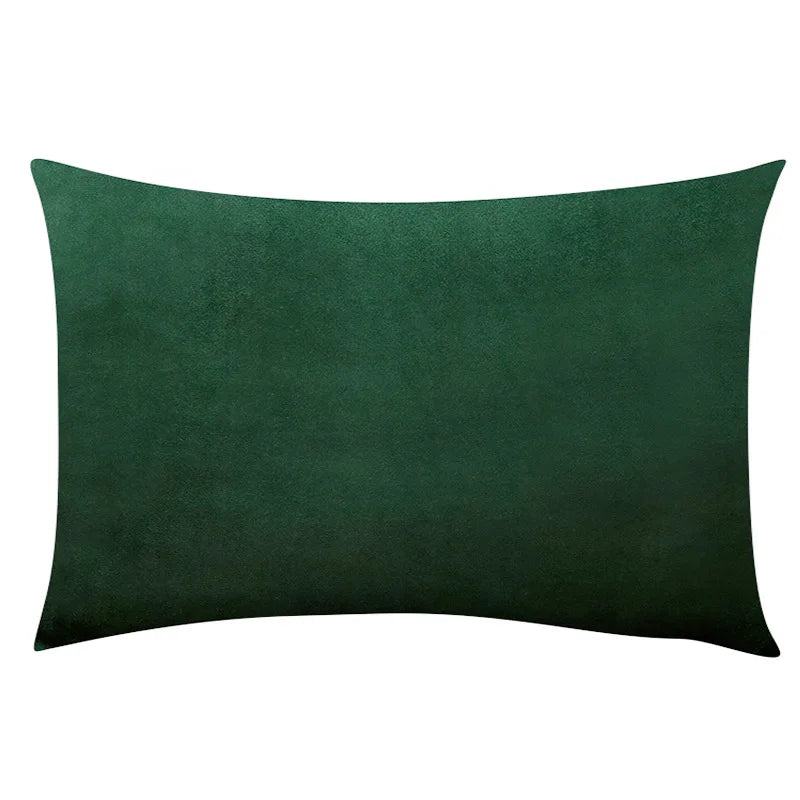 Housse de Coussin Carrée en Velours 30x50cm - Plusieurs Coloris