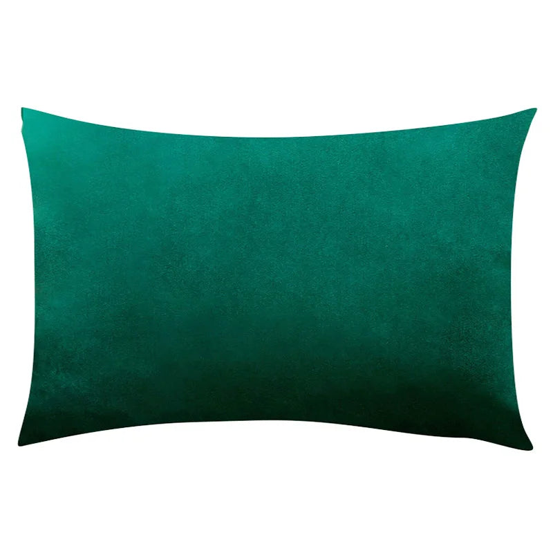 Housse de Coussin Carrée en Velours 30x50cm - Plusieurs Coloris
