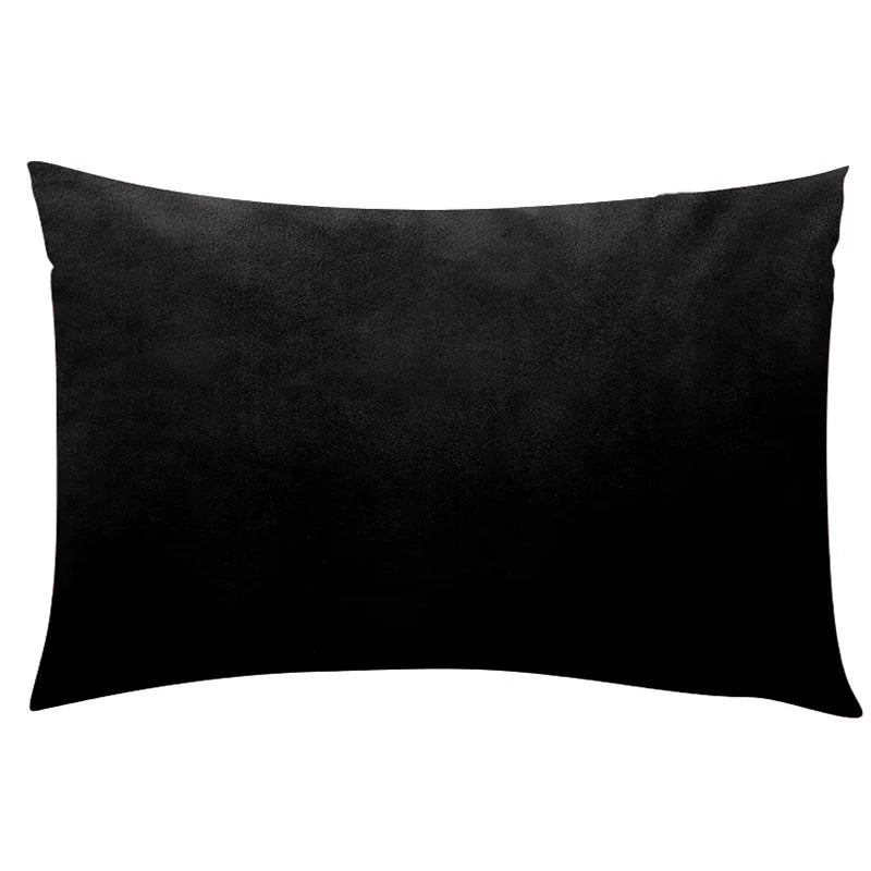 Housse de Coussin Carrée en Velours 30x50cm - Plusieurs Coloris