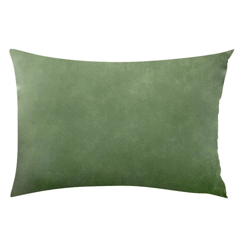 Housse de Coussin Carrée en Velours 30x50cm - Plusieurs Coloris