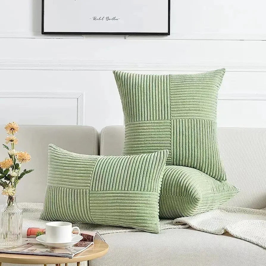 Housse de Coussin Velours Côtelé – Plusieurs Coloris