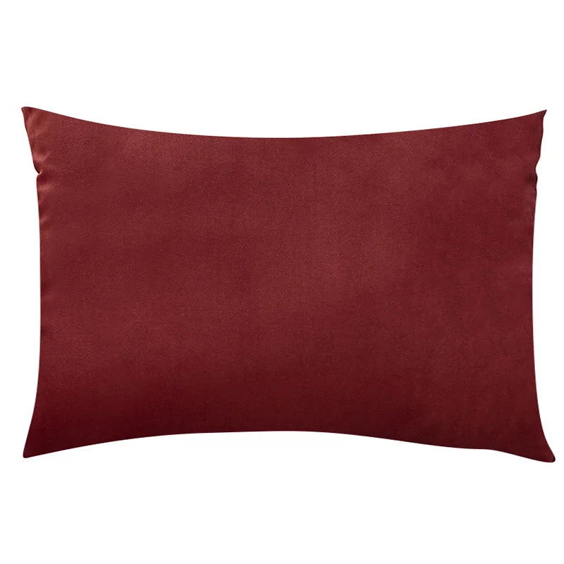 Housse de Coussin Carrée en Velours 30x50cm - Plusieurs Coloris