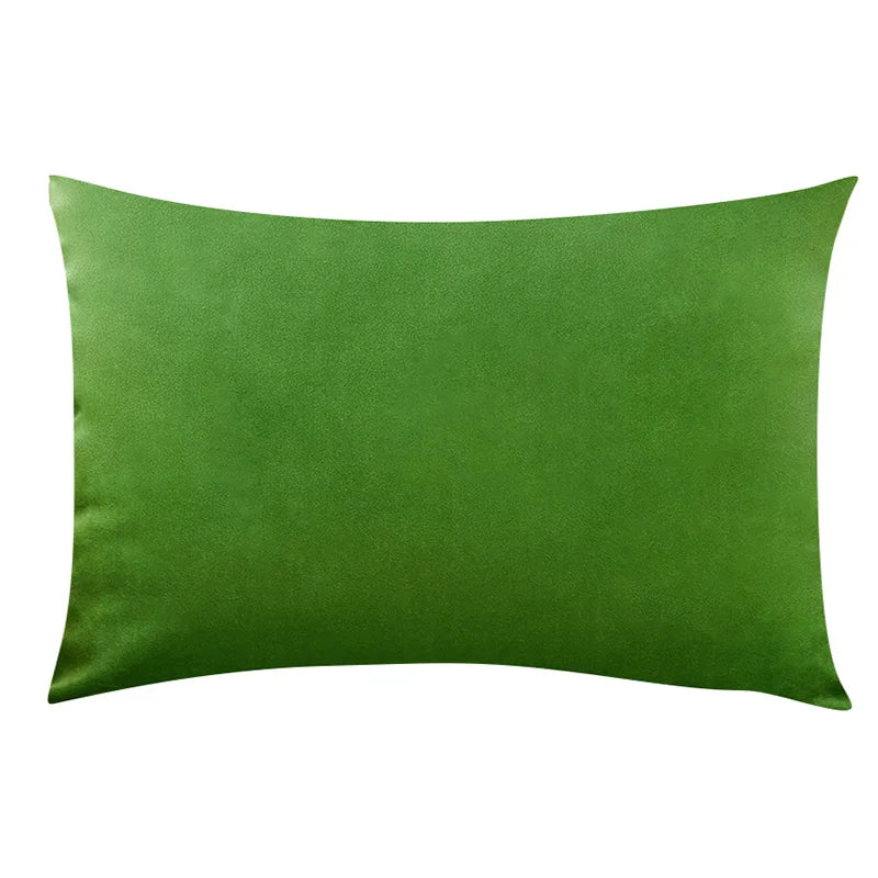 Housse de Coussin Carrée en Velours 30x50cm - Plusieurs Coloris