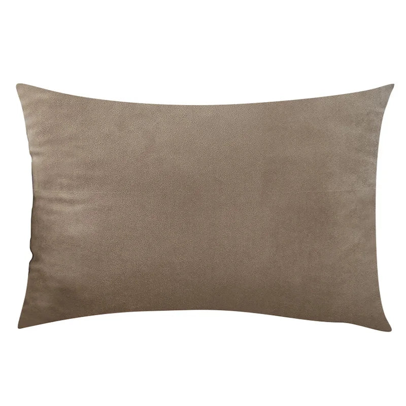 Housse de Coussin Carrée en Velours 30x50cm - Plusieurs Coloris