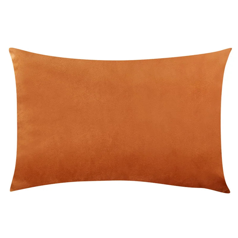 Housse de Coussin Carrée en Velours 30x50cm - Plusieurs Coloris