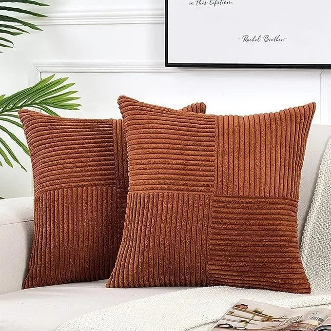 Housse de Coussin Velours Côtelé – Plusieurs Coloris