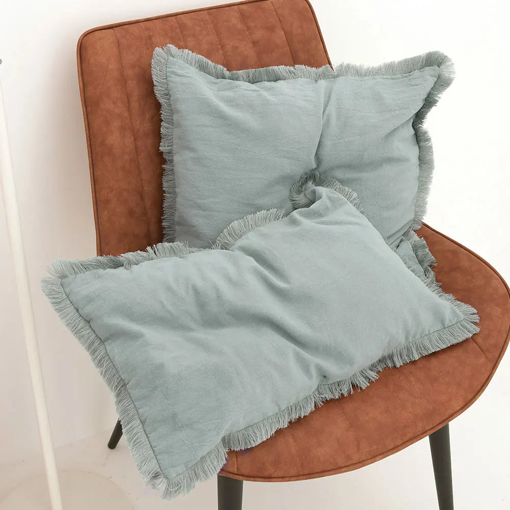 Housse de Coussin à Franges – Style Bohème Chic | Plusieurs Tailles et Couleurs