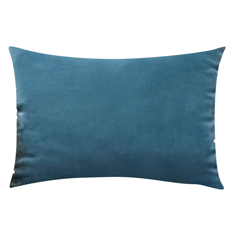 Housse de Coussin Carrée en Velours 30x50cm - Plusieurs Coloris