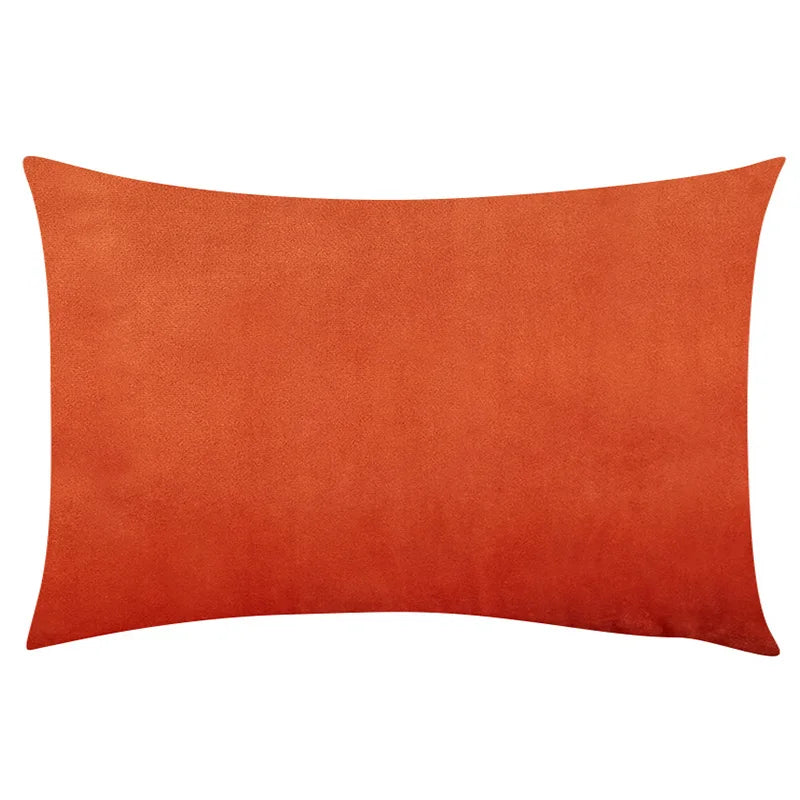 Housse de Coussin Carrée en Velours 30x50cm - Plusieurs Coloris