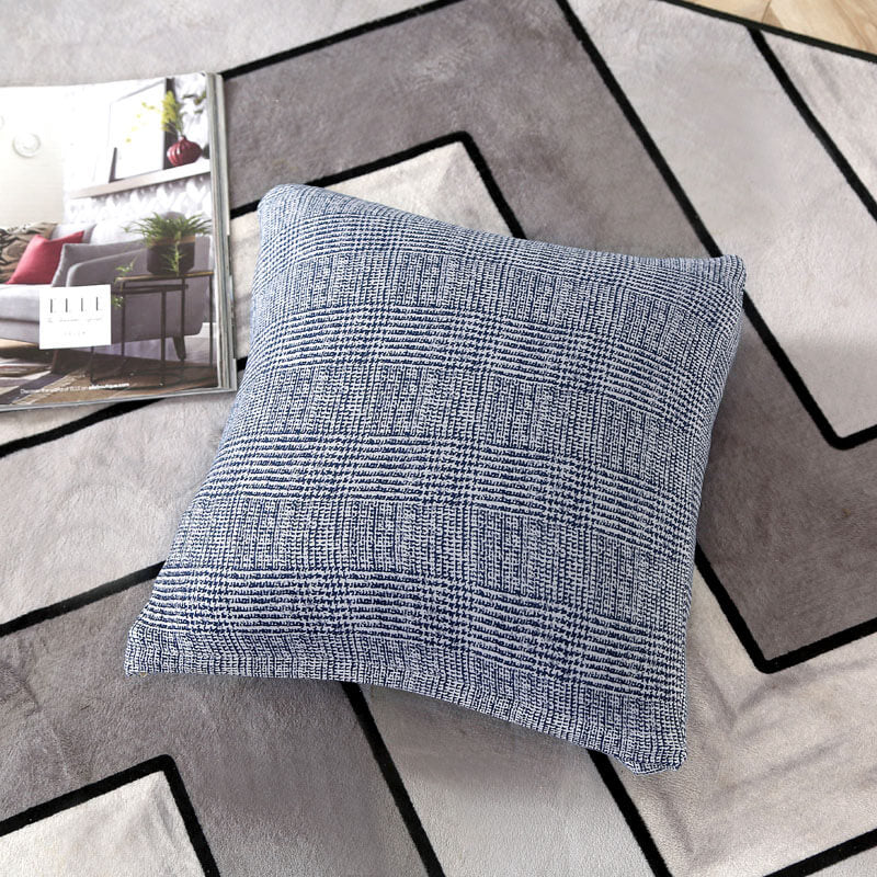 Housse de Coussin Moderne Bleu